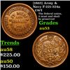 Image 1 : (1863) Army & Navy F-221-324a Civil War Token 1c Grades Select AU