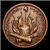 Image 3 : (1863) Crossed Cannons F-163-252a Civil War Token 1c Grades Select AU