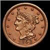 Image 2 : 1853 Braided Hair Half Cent 1/2c Grades Select Unc BN