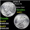 Image 1 : 1926-d Peace Dollar $1 Grades Select+ Unc