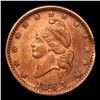 Image 2 : 1863 Liberty Cap F-13-297a Civil War Token 1c Grades Choice AU/BU Slider
