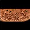 Image 4 : 1863 Liberty Cap F-13-297a Civil War Token 1c Grades Choice AU/BU Slider