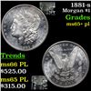 Image 1 : 1881-s Morgan Dollar $1 Grades GEM+ PL