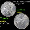 Image 1 : 1878-p Rev '79 Vam 229 R5 Morgan Dollar $1 Grades Select Unc