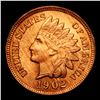 Image 2 : 1902 Indian Cent 1c Grades Gem+ Unc RB
