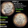 Image 1 : 1886-p Morgan Dollar $1 Grades Choice+ Unc