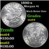 Image 1 : 1890-s Morgan Dollar $1 Grades Choice Unc