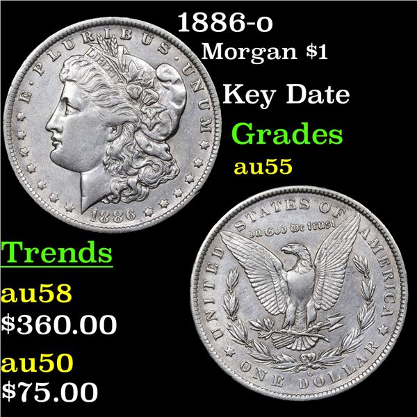 1886-o Morgan Dollar $1 Grades Choice AU