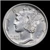 Image 2 : 1918-p Mercury Dime 10c Grades Select Unc FSB