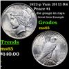 Image 1 : 1922-p Vam 2H I3 R4 Peace Dollar $1 Grades GEM Unc