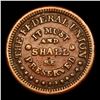 Image 2 : (1863) Army & Navy F-225a/327a Civil War Token 1c Grades vf++