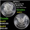 Image 1 : 1879-s Morgan Dollar $1 Grades Choice+ Unc