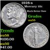 Image 1 : 1928-s Mercury Dime 10c Grades Choice AU