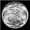 Image 2 : 1941-p Walking Liberty Half Dollar 50c Grades GEM+ Unc
