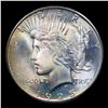 Image 2 : 1925-p Rainbow Toned Peace Dollar $1 Grades Choice Unc