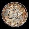 Image 2 : 1943-p Mercury Dime 10c Grades GEM+ Unc