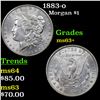 Image 1 : 1883-o Morgan Dollar $1 Grades Select+ Unc