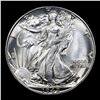 Image 2 : 1942-d Walking Liberty Half Dollar 50c Grades Choice+ Unc