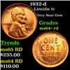 Image 1 : 1932-d Lincoln Cent 1c Grades Choice+ Unc RD