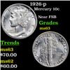 Image 1 : 1926-p Mercury Dime 10c Grades Select Unc