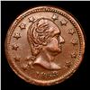 Image 2 : 1863 Washington F-110/474a Civil War Token 1c Grades Choice AU