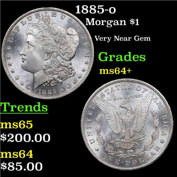 1885-o Morgan Dollar $1 Grades Choice+ Unc