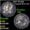 Image 1 : 1817 O-110 Capped Bust Half Dollar 50c Grades xf