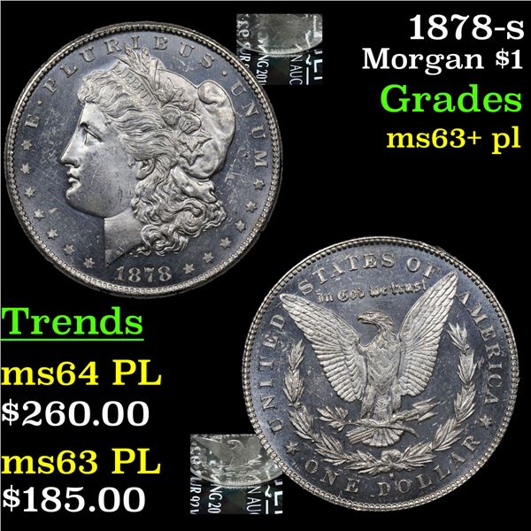 1878-s Morgan Dollar $1 Grades Select Unc+ PL