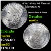 Image 1 : 1878/1878-p 7tf Vam 82 Morgan Dollar $1 Grades Select+ Unc