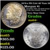 Image 1 : 1878-s Hit List 40 Vam 19 Morgan Dollar $1 Grades Choice+ Unc