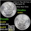 Image 1 : 1883-o /o Top 100 Vam 4 Morgan Dollar $1 Grades Choice+ Unc
