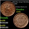 Image 1 : 1864 Our Army F-46/335a Civil War Token 1c Grades Choice AU