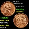 Image 1 : 1919-s Lincoln Cent 1c Grades Select Unc BN