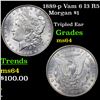 Image 1 : 1889-p Vam 6 I3 R5 Morgan Dollar $1 Grades Choice Unc