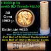 Image 1 : Uncirculated 1c orig shotgun roll, 1963-p  In Old Brandt  wrapper