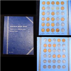 Partial Lincoln cent Book 1941-1958 33 coins