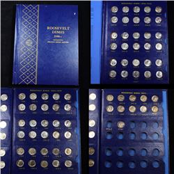 ***Auction Highlight*** Complete Roosevelt Dime Book 1946-1974 71 coins (fc)