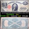 Image 1 : 1917 $1 Legal Tender, Signatures of Elliott & White, FR-38 Grades f, fine