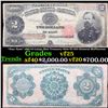 Image 1 : *Star Note* 1891 $2 Large Size Tresaury Note Fr-357 General McPherson  Grades vf+