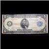 Image 2 : 1914 $5 Large Size Blue Seal Federal Reserve Note, Boston, MA  1-A Grades f+