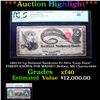 Image 1 : ***Auction Highlight*** PCGS 1865 $2 Lg National Banknote Fr-387a "Lazy Duce" FINEST KNOWN FOR MAINE