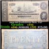 Image 1 : 1864 $20 Confederate Note, T-67 Grades vf++