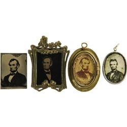 Four Miniature Portraits of Lincoln 