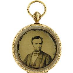 Scarce Tintype Lincoln Portrait 
