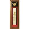 Image 1 : Abraham Lincoln: Exceptional Unusual Silk Ribbon 