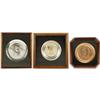 Image 1 : Three Framed Abraham Lincoln Memorial Plates. 