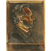Image 1 : Heavy Bronze Lincoln Relief Profile Plaque 