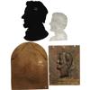 Image 2 : Assortment of Four Lincoln Profile Reliefs 