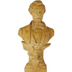 Plaster Bust of Lincoln with Eagle & Crest 