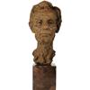 Image 1 : Bronze Clay-like Bust of Lincoln by Curtis 